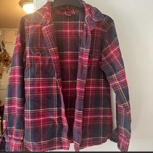 Patagonia Red and Blue Plaid Shirt
